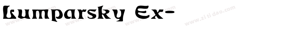 Lumparsky Ex字体转换
